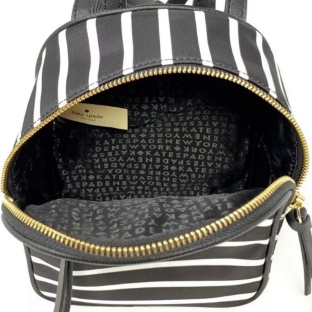 Kate Spade French Stripe Mini Bradley Backpack - Picture 4 of 8